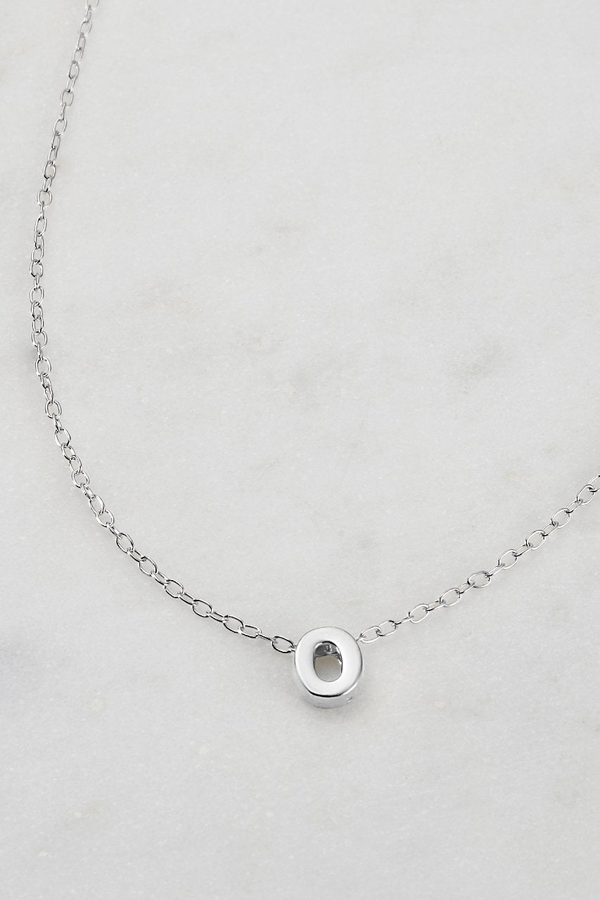Silver Letter Necklace