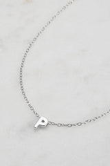 Silver Letter Necklace