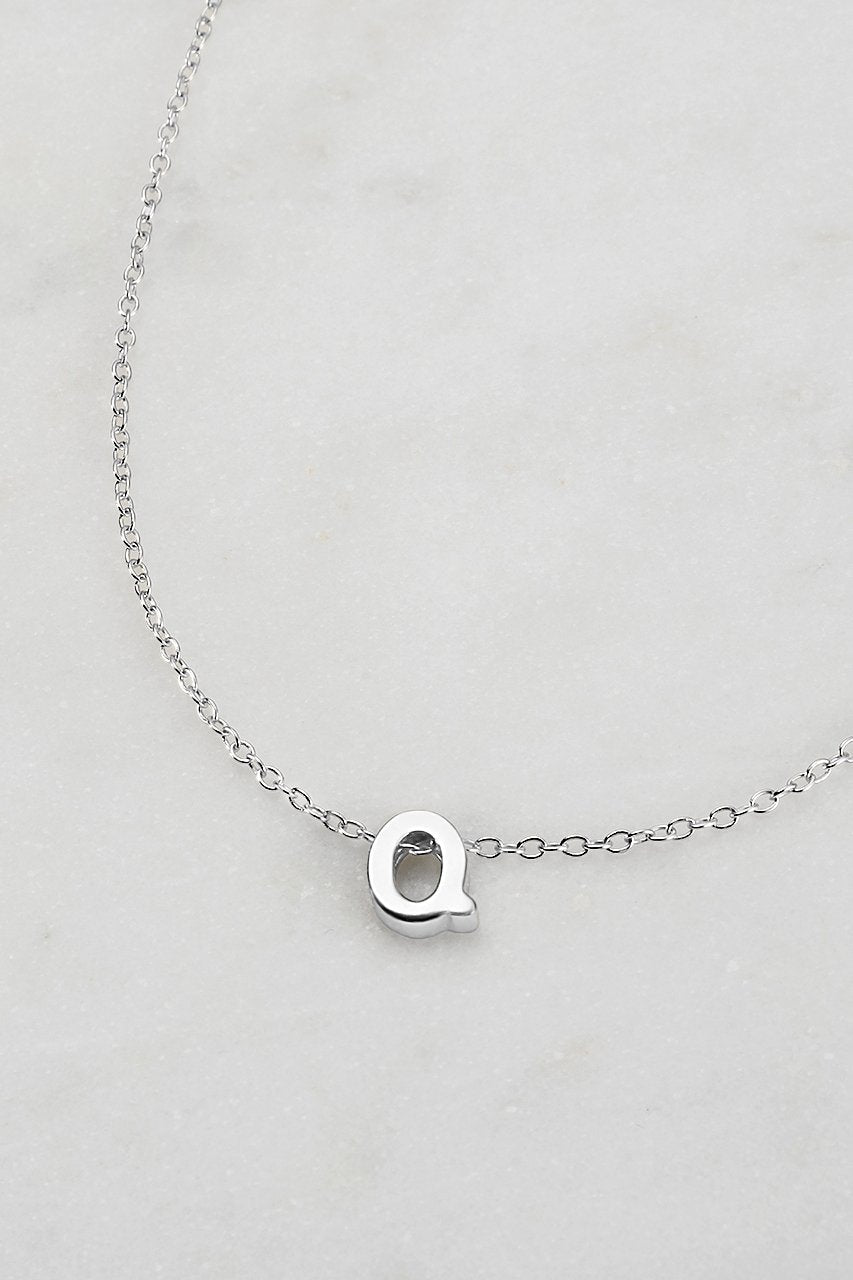 Silver Letter Necklace