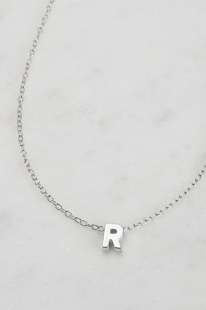 Silver Letter Necklace