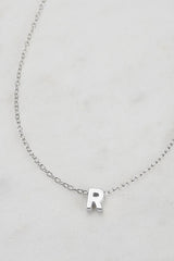 Silver Letter Necklace
