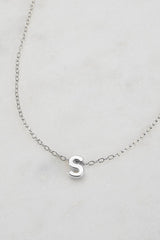 Silver Letter Necklace