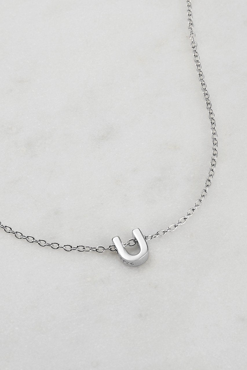 Silver Letter Necklace