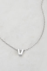 Silver Letter Necklace