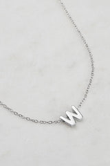 Silver Letter Necklace