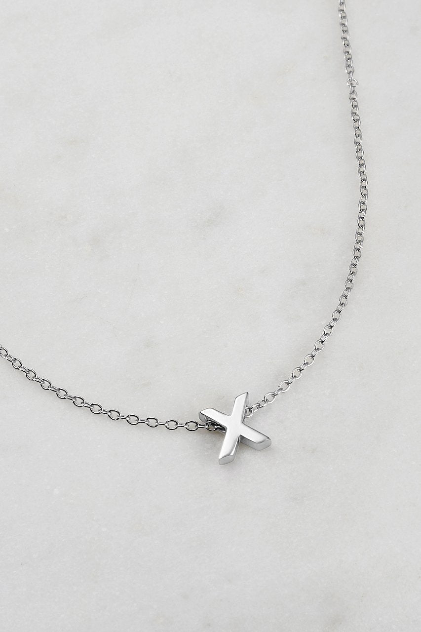 Silver Letter Necklace