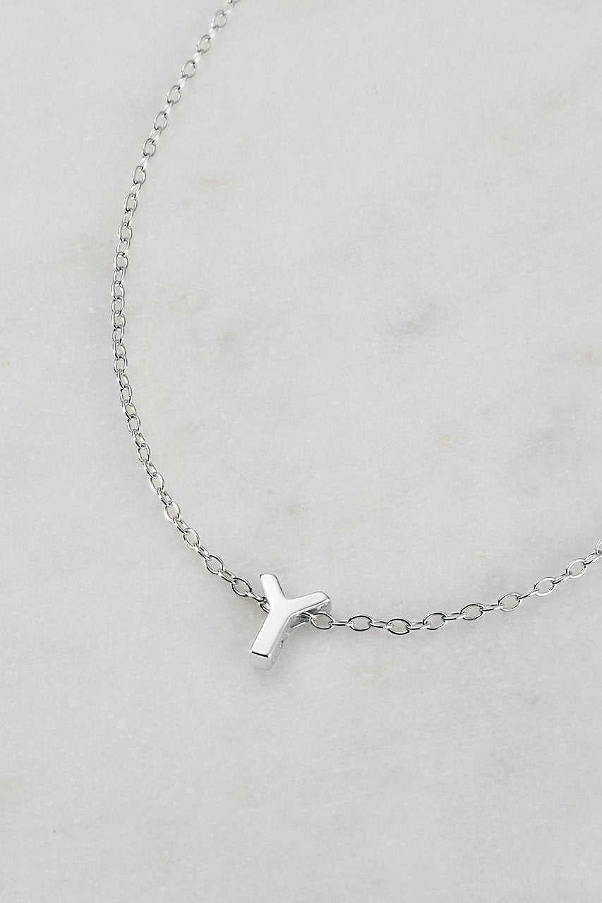 Silver Letter Necklace