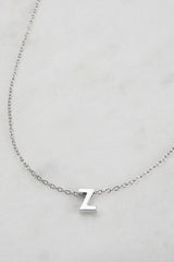 Silver Letter Necklace