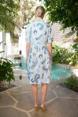 Tilda Woodstock Dress - Ocean
