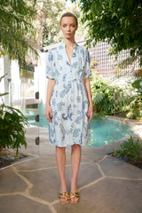 Tilda Woodstock Dress - Ocean