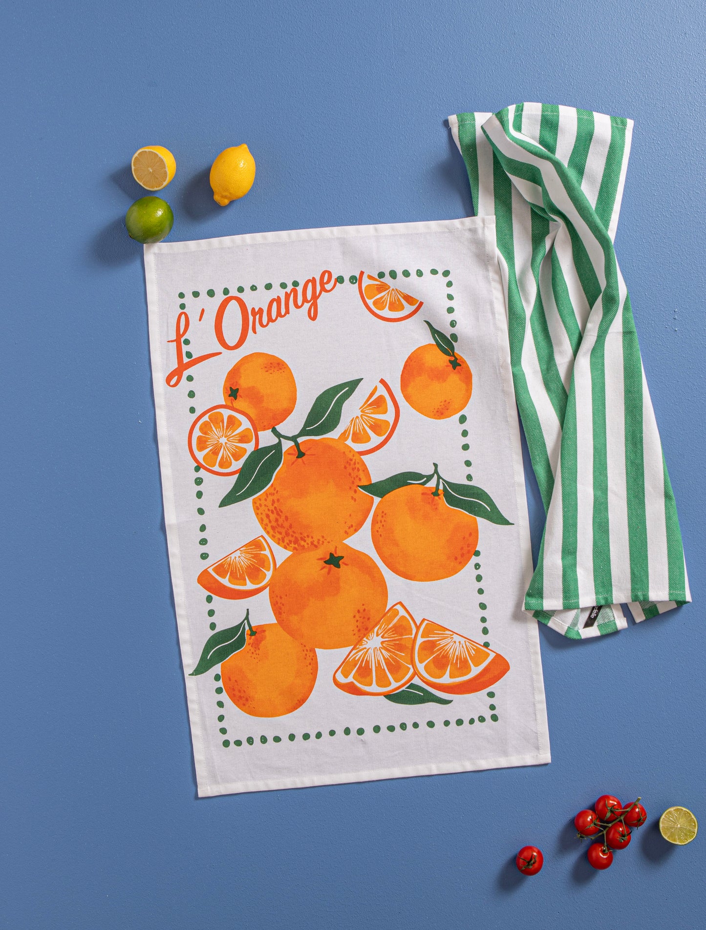 Capri Lemon & Orange 2pk Kitchen Towel