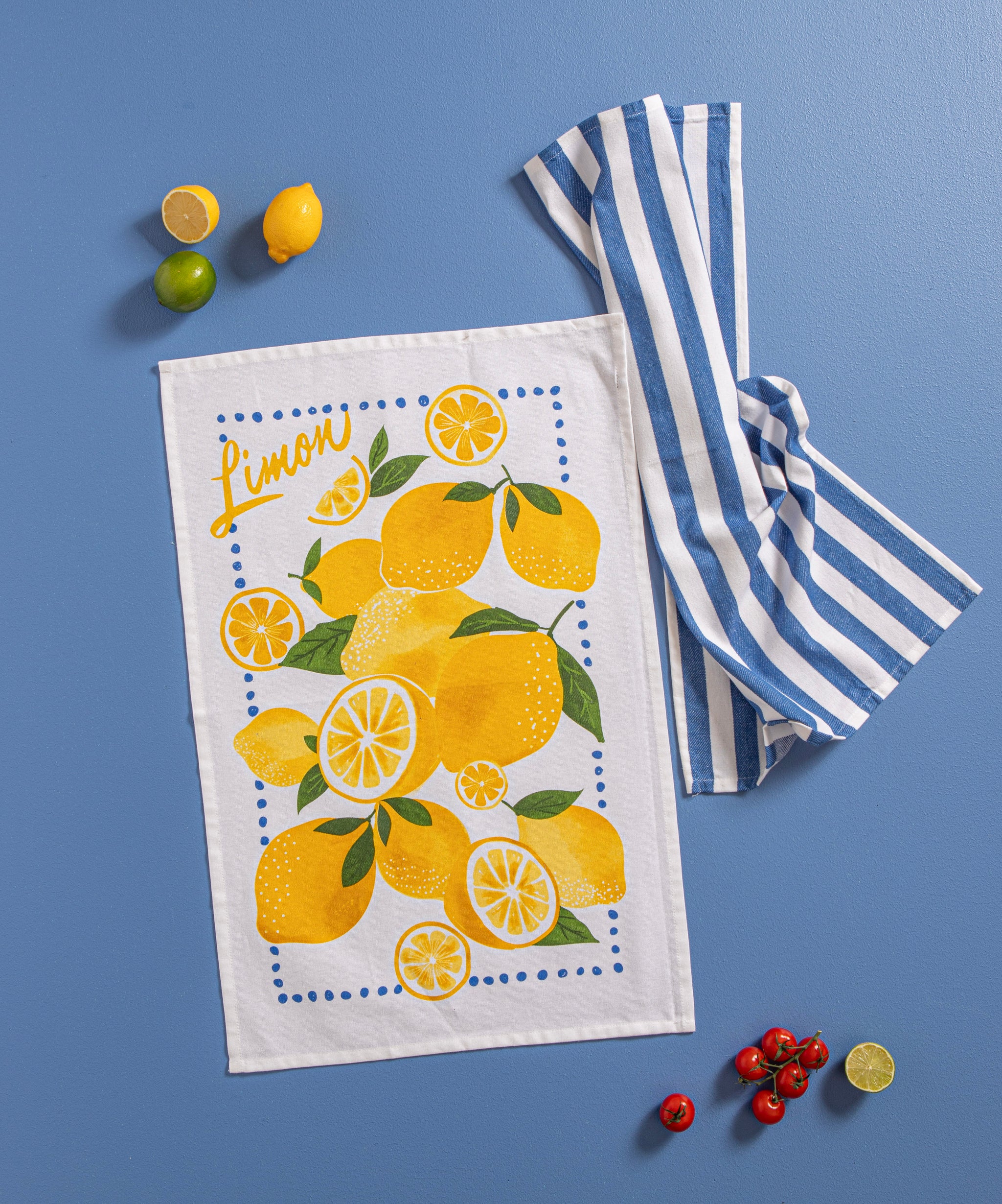 Capri Lemon & Orange 2pk Kitchen Towel
