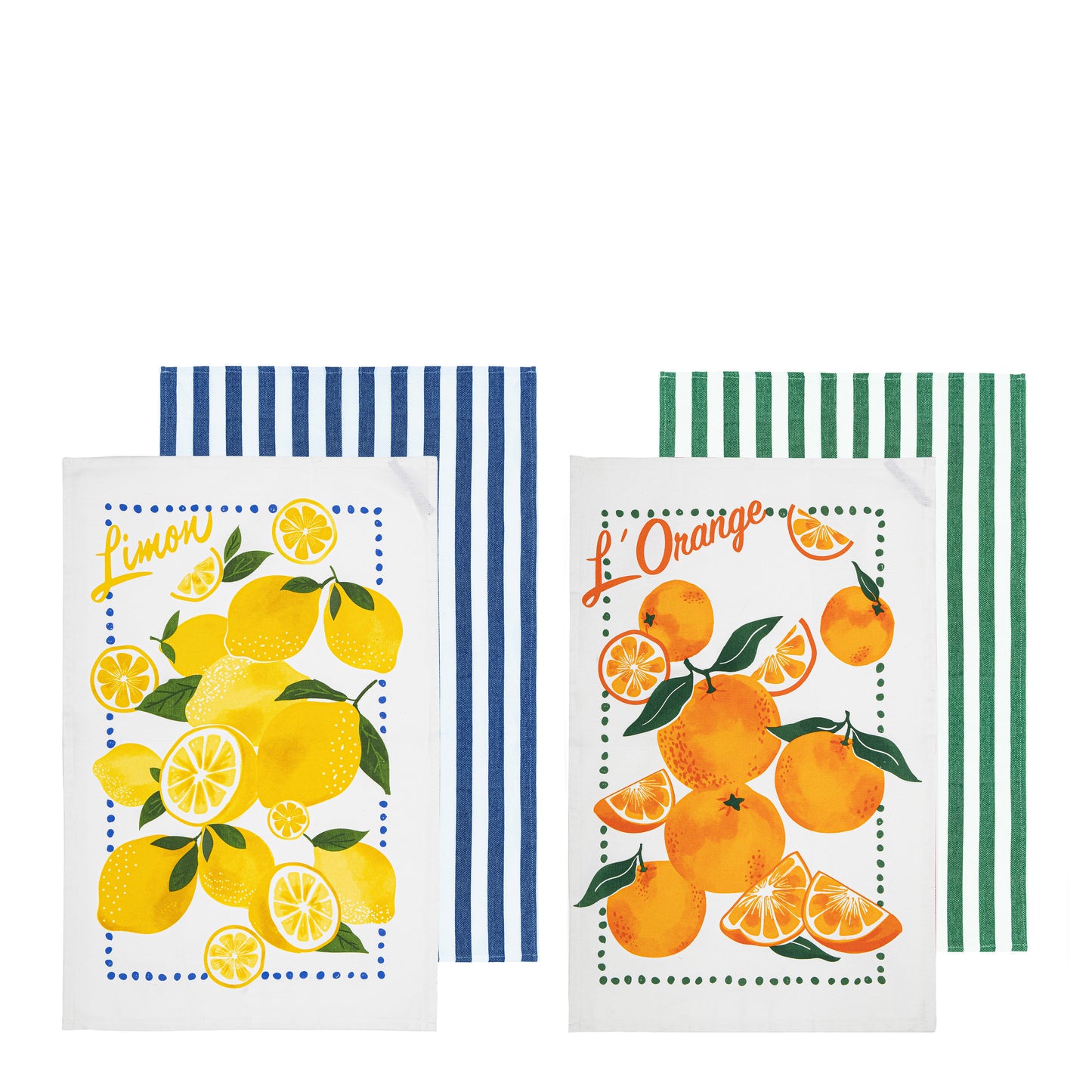Capri Lemon & Orange 2pk Kitchen Towel