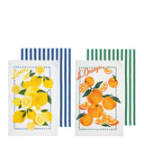 Capri Lemon & Orange 2pk Kitchen Towel