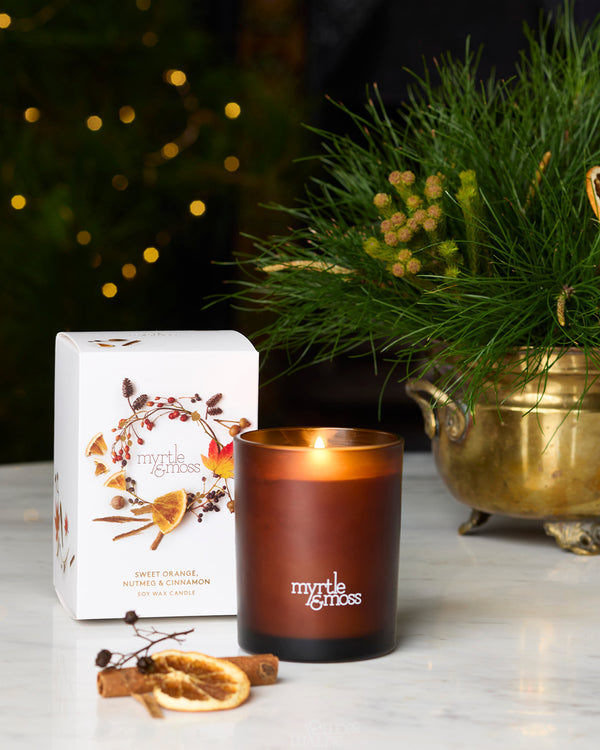 Christmas Candle - Sweet Orange, Nutmeg & Cinnamon