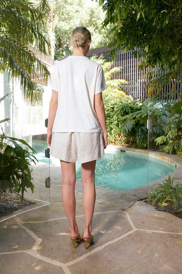 Leni Botanical Tee - Cocoa