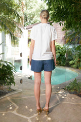 Leni Botanical Tee - Denim