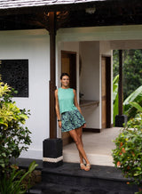 Fleur Short - Mint/Navy