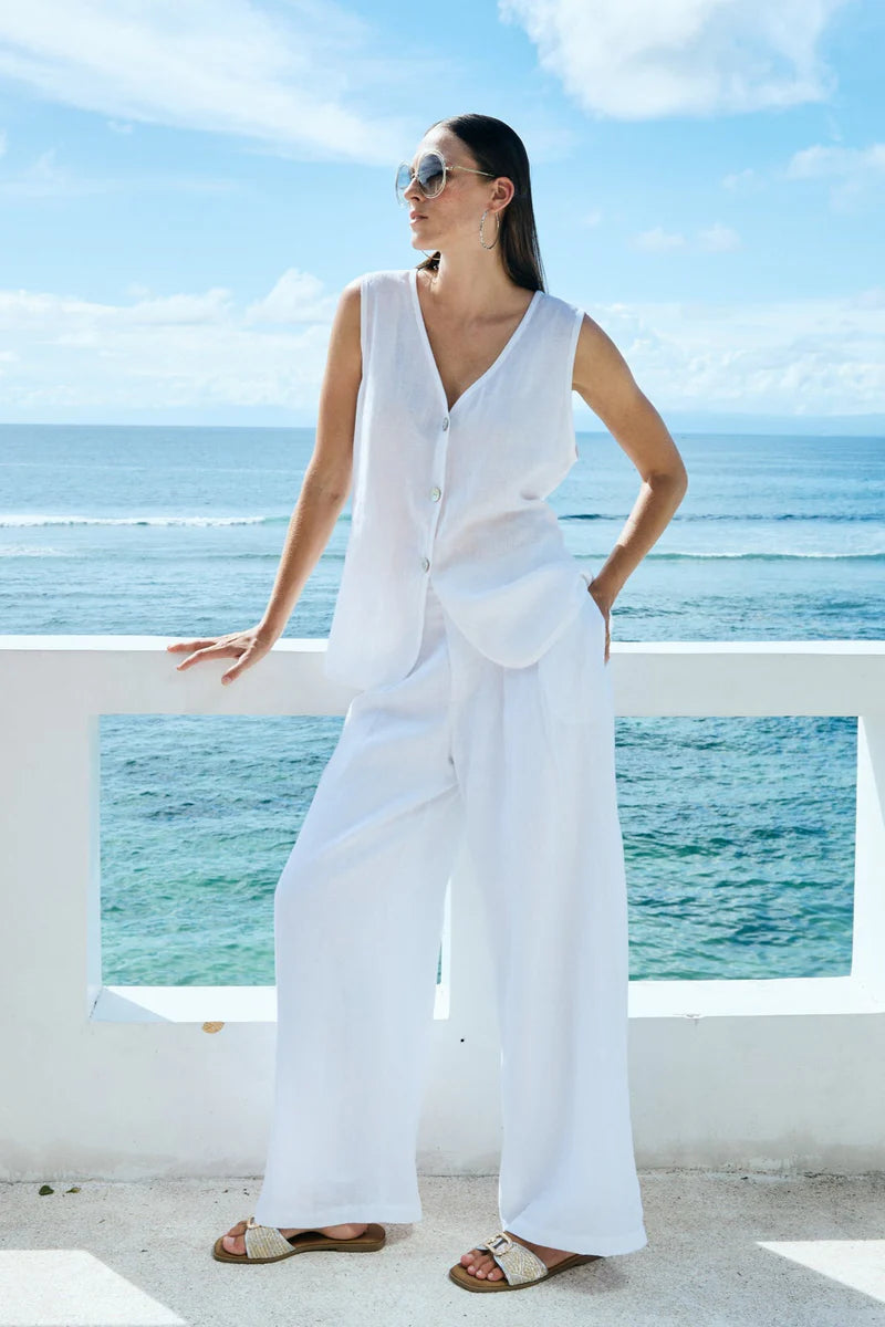 Miramar Vest - White