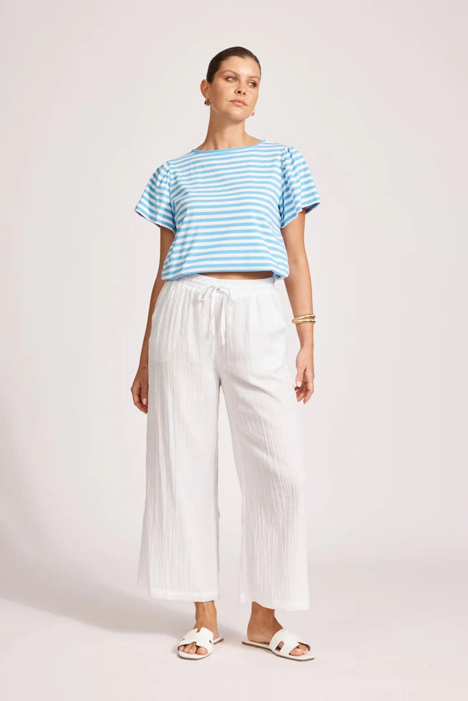 Orsula Crop Pant - White