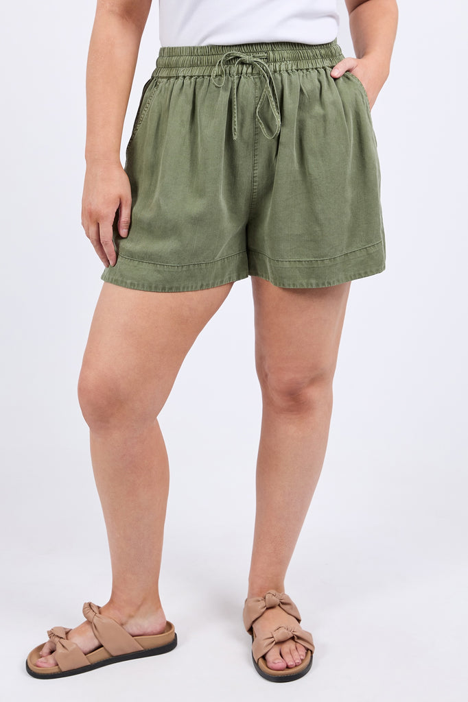 Bliss Washed Shorts - Clover
