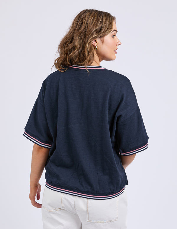 Faye S/S Sweat - Dark Sapphire