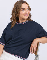 Faye S/S Sweat - Dark Sapphire