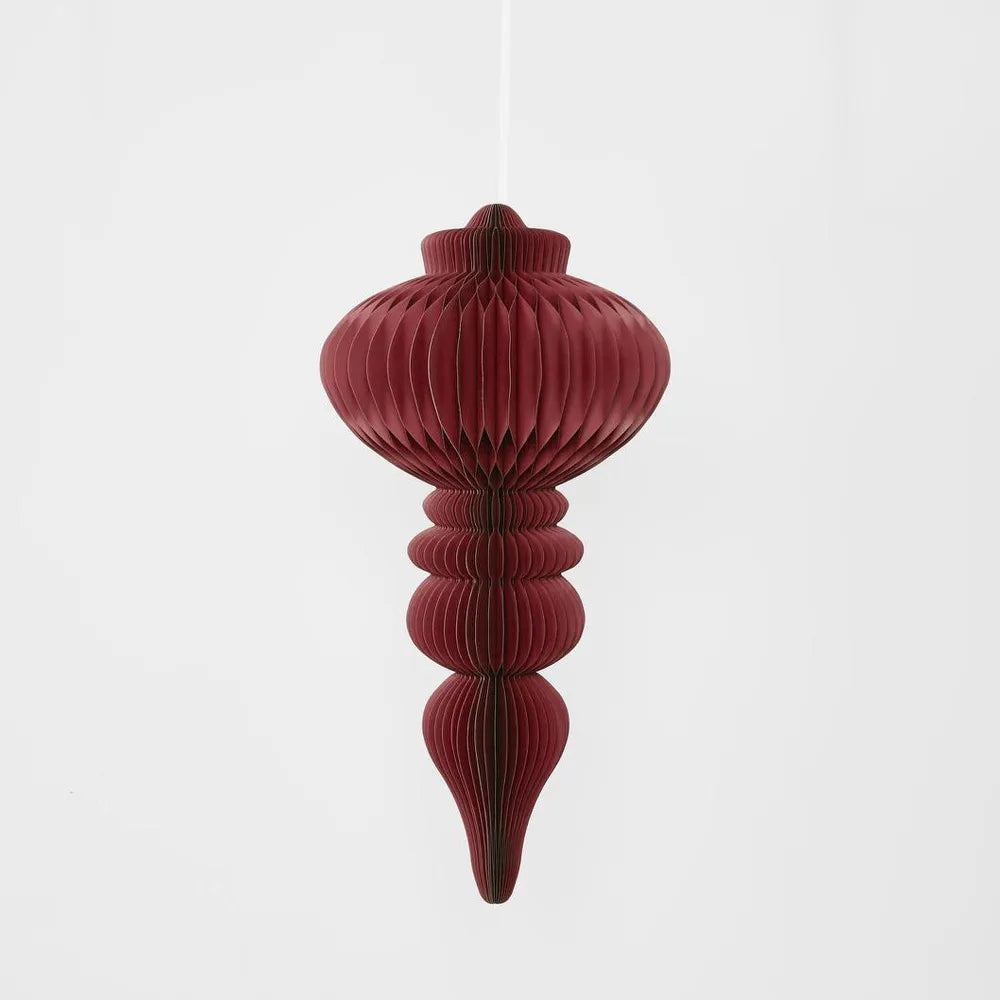 Giant Paper Spire Finial Decoration - Red