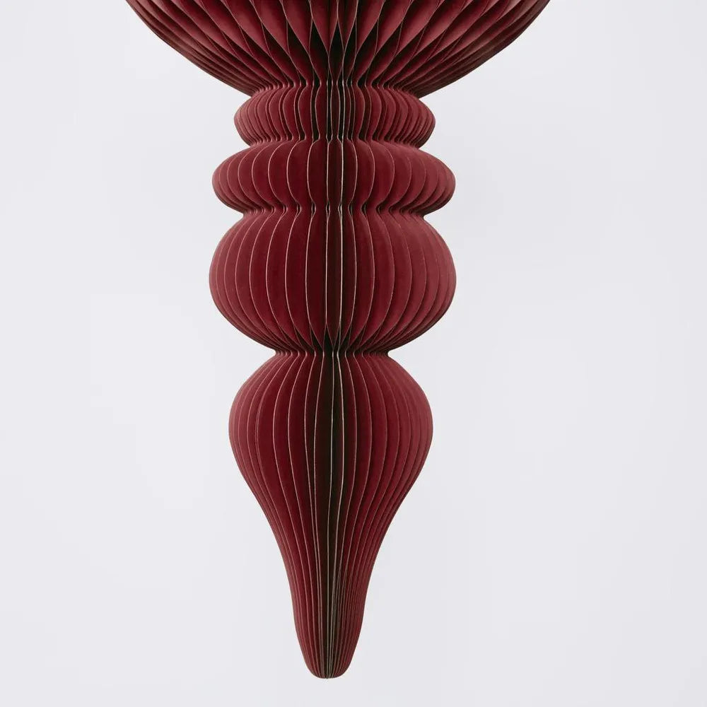 Giant Paper Spire Finial Decoration - Red