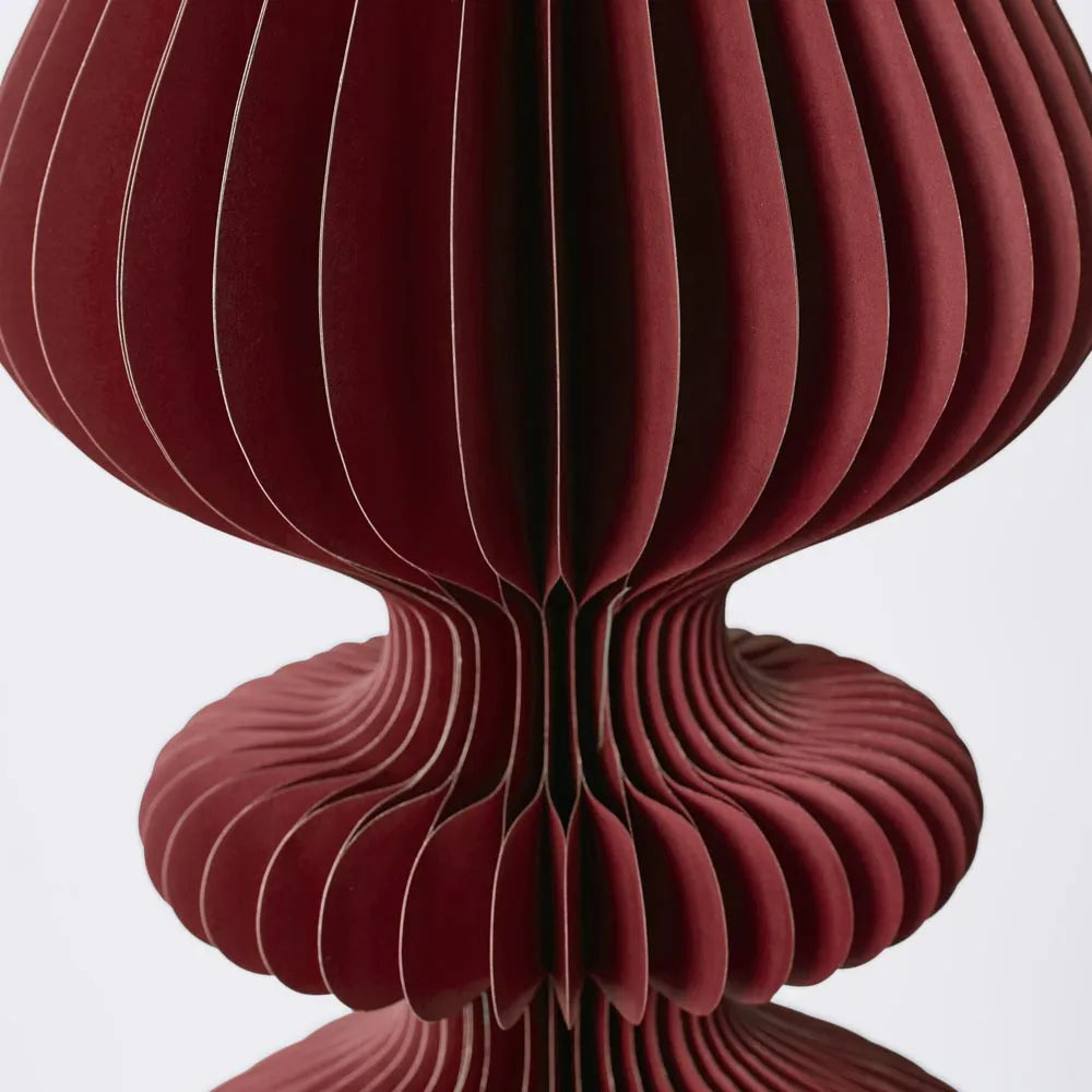 Giant Paper Cresting Finial Decoration - Red