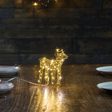 Table Light Wire Reindeer - Gold