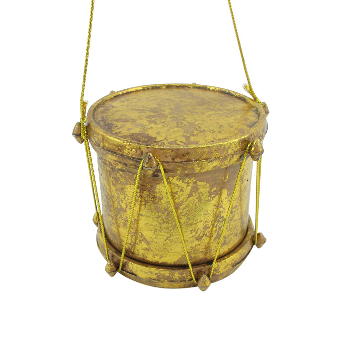 Ornament Drum - Gold