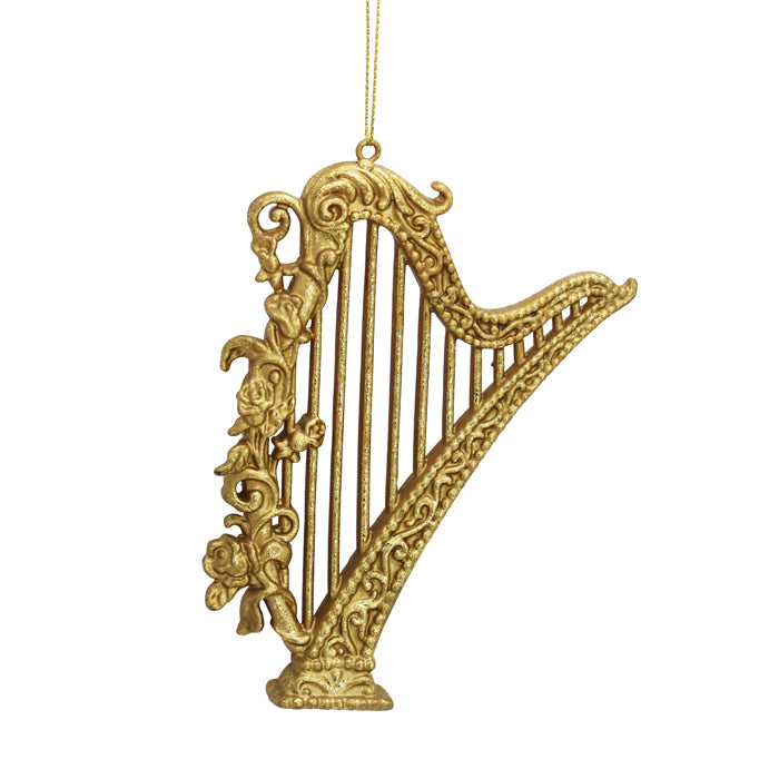 Ornament Harp - Gold