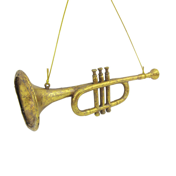 Ornament Trumpet - Gold