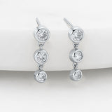 Abby Earring - Silver/Clear