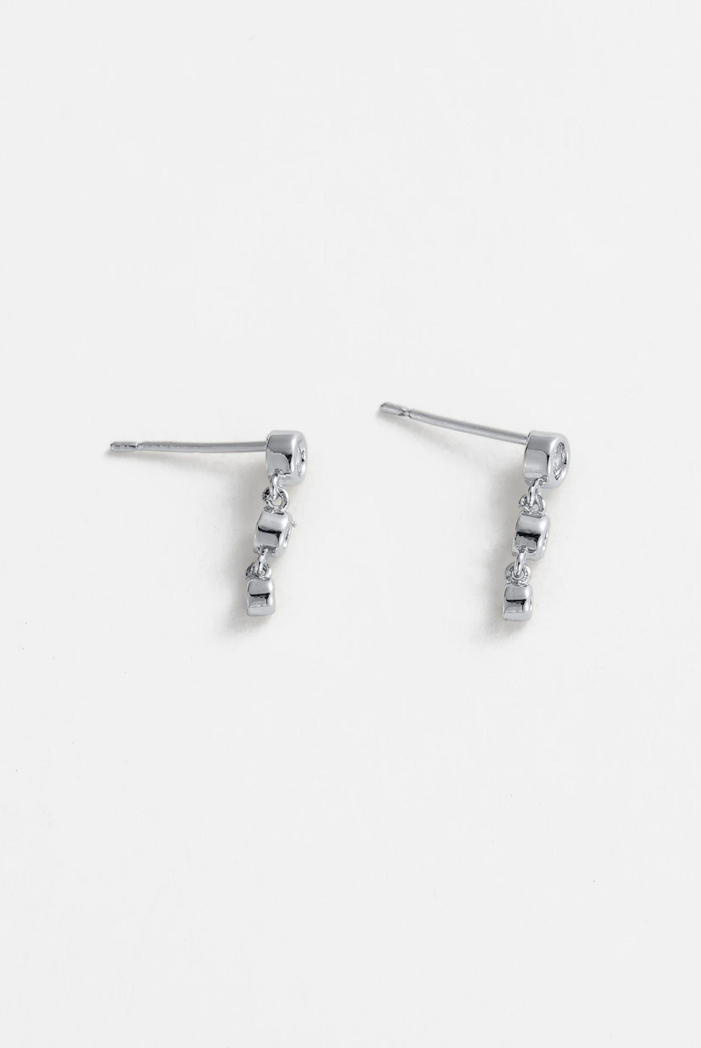 Abby Earring - Silver/Clear