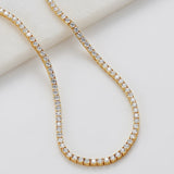 Dani Tennis Necklace - Gold