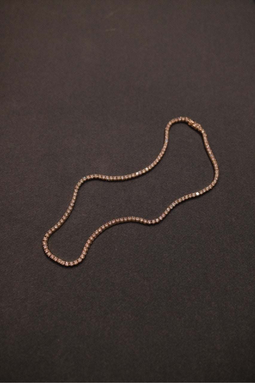 Dani Tennis Necklace - Gold