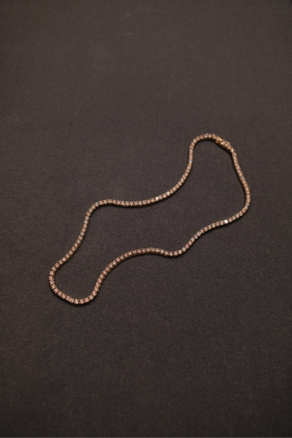 Dani Tennis Necklace - Gold