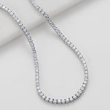 Dani Tennis Necklace - Silver