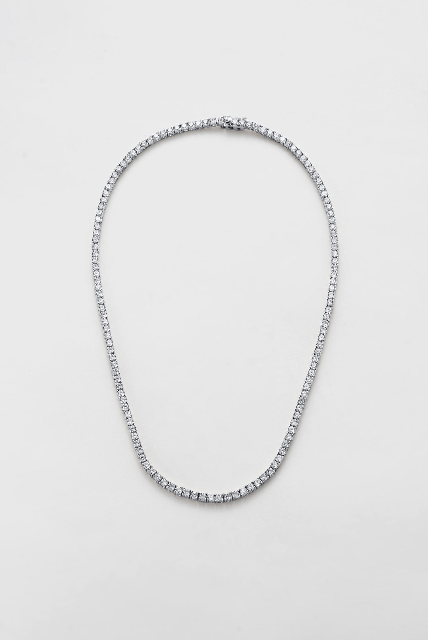 Dani Tennis Necklace - Silver
