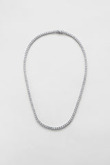 Dani Tennis Necklace - Silver