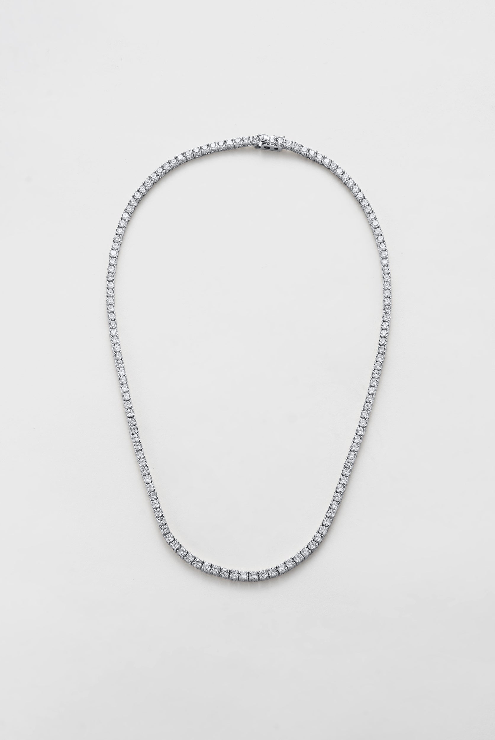 Dani Tennis Necklace - Silver