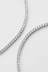 Dani Tennis Necklace - Silver