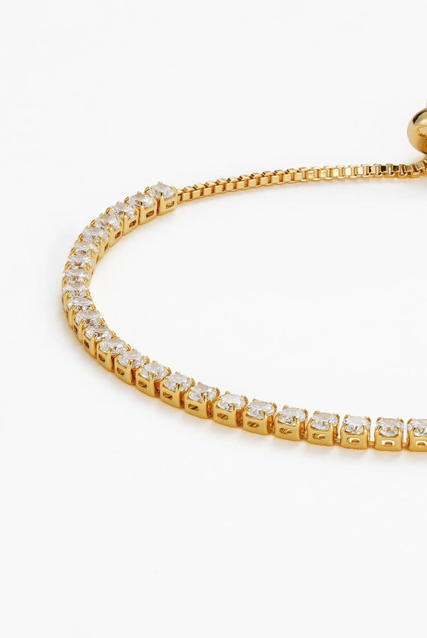 Nikki Tennis Bracelet - Gold