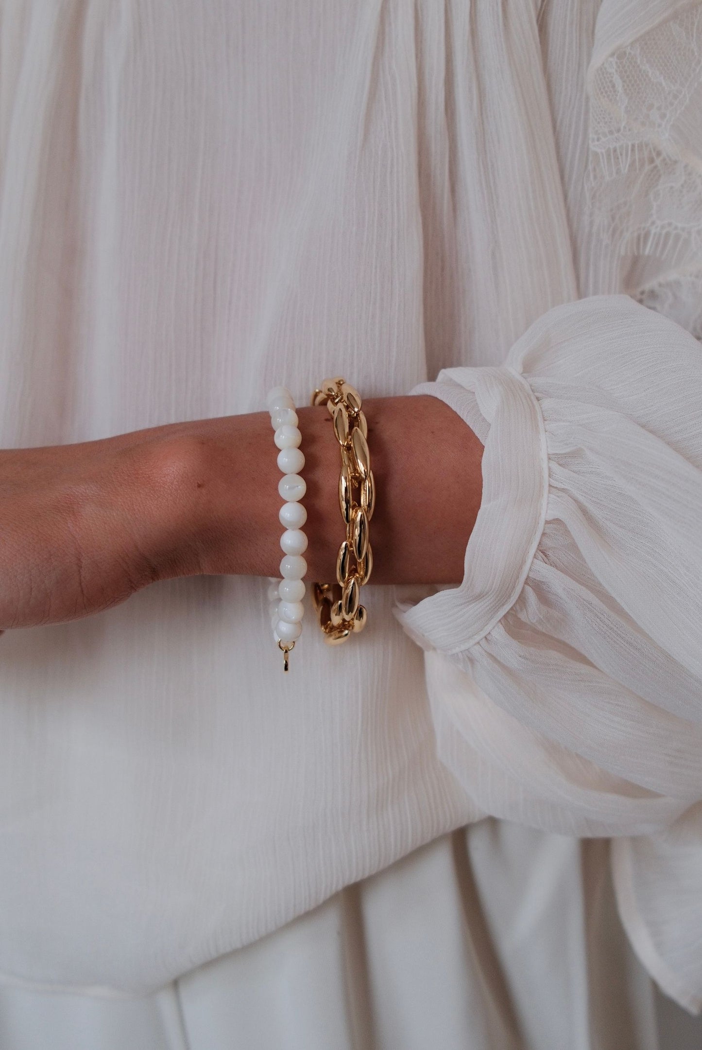 Valentina Bracelet - White