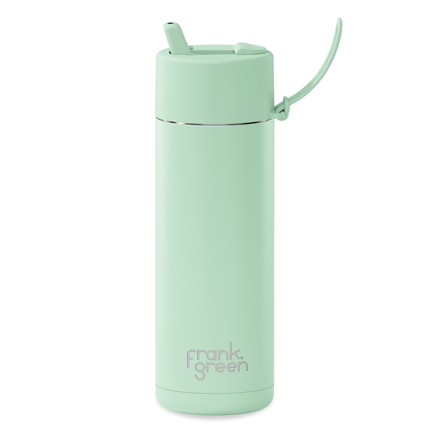 Ceramic Reusable Bottle + Flip Straw Lid 20oz - Mint Gelato