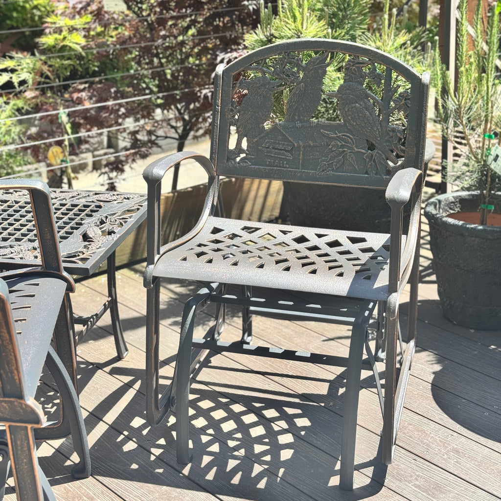 Cast Iron Glider Chair - Kookaburra