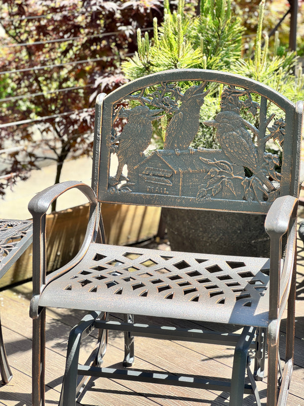 Cast Iron Glider Chair - Kookaburra
