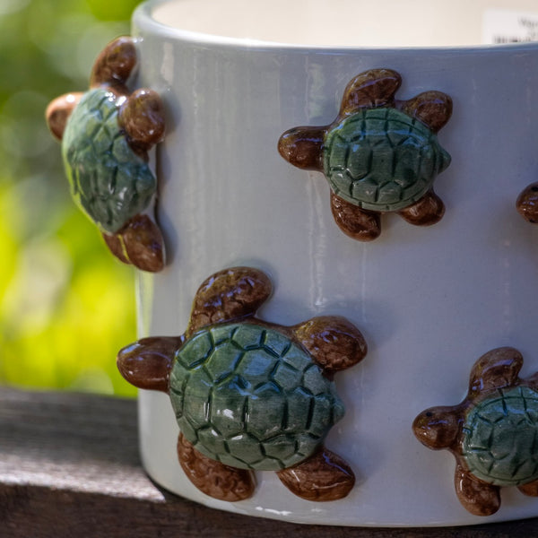 Family Of Turtle Planter 11cm - Green